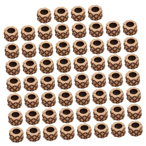 Sewroro 60 Stück Teiliges Haar Schmuck Dreadlocks Perlen Imitation Holzperlen Große Lochperlen für Zöpfe DIY Basteln Haarschmuck Zubehör für Damen und Mädchen Sewroro 60 Stück Teiliges Haar Schmuck Dreadlocks Perlen Imitation Holzperlen Große Lochperlen für Zöpfe DIY Basteln Haarschmuck Zubehör für Damen und Mädchen von Sewroro