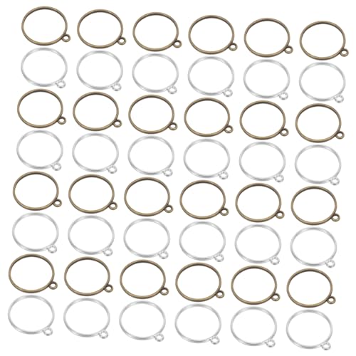Sewroro 60 Stück Teiliges Runde Offene Lünette Anhänger Robuste Legierungshohlrahmen für Resin Schmuck DIY Vielseitige Blanko Charms für Halsketten und Ohrringe Geeignet für Gepresste Sewroro 60 Stück Teiliges Runde Offene Lünette Anhänger Robuste Legierungshohlrahmen für Resin Schmuck DIY Vielseitige Blanko Charms für Halsketten und Ohrringe Geeignet für Gepresste von Sewroro