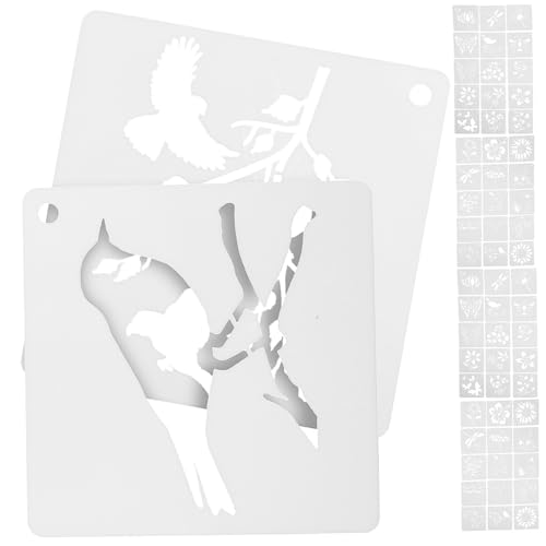 Sewroro 60 Stück Teiliges Schablonen für Malerei mit Blumen und Schmetterlingsmotiven Wiederverwendbare Kunststoff Zeichenschablonen für Wand Karte und DIY Bastelprojekte Flexible Sichere Sewroro 60 Stück Teiliges Schablonen für Malerei mit Blumen und Schmetterlingsmotiven Wiederverwendbare Kunststoff Zeichenschablonen für Wand Karte und DIY Bastelprojekte Flexible Sichere von Sewroro