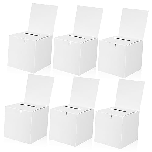 Sewroro 6Stücke Boxen Wahlurnen aus Robustem Karton Wiederverwendbar für Verlosungen und Leicht und Einfach zu Transportieren Sewroro 6Stücke Boxen Wahlurnen aus Robustem Karton Wiederverwendbar für Verlosungen und Leicht und Einfach zu Transportieren von Sewroro