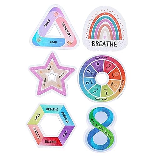 Sewroro 6stücke Breathe Soothing Sticker Sensorische Aufkleber Für Stressabbau Wiederverwendbar Haftend Mit Strukturiertem Design Für Schreibtisch Wände Handys Und Mehr von Sewroro