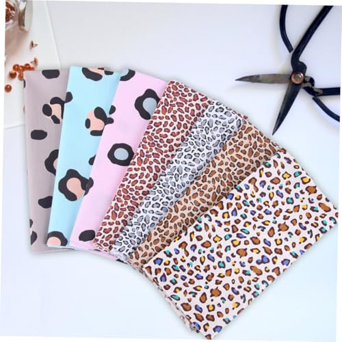 Sewroro 7 Stück Teiliges Baumwolle Leopard Muster Stoffset Langlebiger Patchwork Nähstoff Vielseitig für Kleidung Bettwäsche Taschen DIY Handarbeit und Quiltprojekte Sewroro 7 Stück Teiliges Baumwolle Leopard Muster Stoffset Langlebiger Patchwork Nähstoff Vielseitig für Kleidung Bettwäsche Taschen DIY Handarbeit und Quiltprojekte von Sewroro