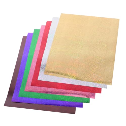 Sewroro 7 Stück Teiliges Holographisches Htv Vinyl Metallic Chromstreifen Heat Transfer Folie für Kleidung Schimmernde Waschbeständige Vinyl für DIY T-shirt Dekoration von Sewroro