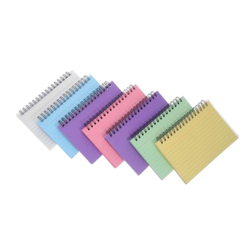Sewroro 7 Stück Teiliges Spiral Handliche Memo-pads mit Stabiler Spiralbindung Glatte Schreiboberfläche Tintenfestes Papier für Schule Büro Alltag Sewroro 7 Stück Teiliges Spiral Handliche Memo-pads mit Stabiler Spiralbindung Glatte Schreiboberfläche Tintenfestes Papier für Schule Büro Alltag von Sewroro