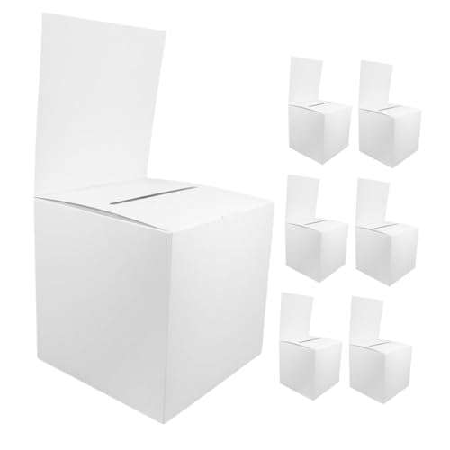 Sewroro 7 Stück Teiliges Weißer Karton Spendenbox mit Slot Große Wahlurne für Fundraising Abstimmungen und Vorschläge für Veranstaltungen und Feiern Sewroro 7 Stück Teiliges Weißer Karton Spendenbox mit Slot Große Wahlurne für Fundraising Abstimmungen und Vorschläge für Veranstaltungen und Feiern von Sewroro