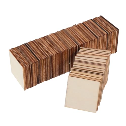 Sewroro 75 Stück Unlackierte Holzquadrate für DIY Projekte Vielseitige Holzstücke für Basteln Malen Spielbretter Home Decor und Gravur für Kreative Anwendungen Sewroro 75 Stück Unlackierte Holzquadrate für DIY Projekte Vielseitige Holzstücke für Basteln Malen Spielbretter Home Decor und Gravur für Kreative Anwendungen von Sewroro