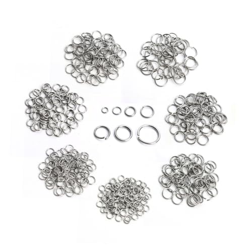Sewroro 770 Stück Teiliges DIY Schmuckverbinder mit Offenen und Geschlossenen Ringen in Langlebig und Leicht als Schmuckzubehör und Bastelmaterial für Ohrring Pins und DIY Projekte von Sewroro