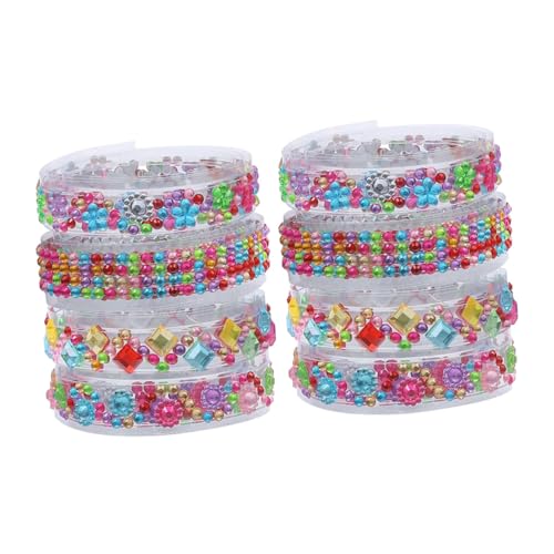 Sewroro 8 Rollen Selbstklebendes Glitzer Klebeband mit Strasssteinen Dekoratives DIY Rhinestone Tape in Mustern Vielseitig Verwendbar für Geschenkboxen Handyhüllen und Bastelprojekte Sewroro 8 Rollen Selbstklebendes Glitzer Klebeband mit Strasssteinen Dekoratives DIY Rhinestone Tape in Mustern Vielseitig Verwendbar für Geschenkboxen Handyhüllen und Bastelprojekte von Sewroro