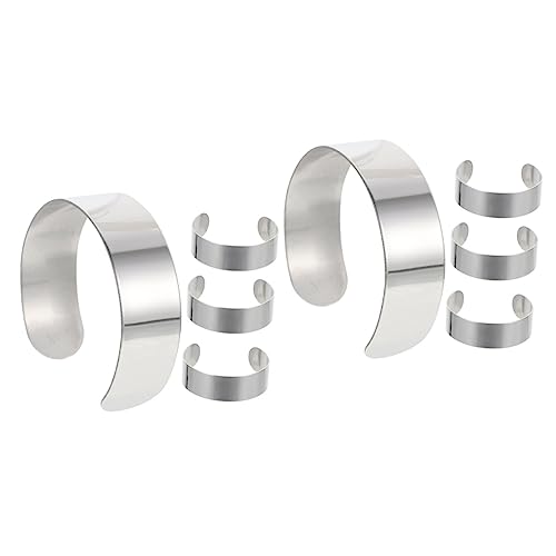 Sewroro 8 Stck. Teiliges Edelstahl Armreif Innenkern Offene Manschettenarmbänder zum Gravieren Diy Schmuckherstellung Vielseitige Armbandblanks für Personalisierte Lederarmbänder Sewroro 8 Stck. Teiliges Edelstahl Armreif Innenkern Offene Manschettenarmbänder zum Gravieren Diy Schmuckherstellung Vielseitige Armbandblanks für Personalisierte Lederarmbänder von Sewroro