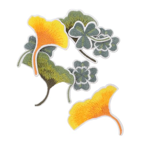 Sewroro 8 Stück Gradient Ginkgo Stickers Vierblättrige Aufnäher für Kleidung Taschen und Schuhe Dekorative Stoffaufkleber für Diy Mode Sewroro 8 Stück Gradient Ginkgo Stickers Vierblättrige Aufnäher für Kleidung Taschen und Schuhe Dekorative Stoffaufkleber für Diy Mode von Sewroro