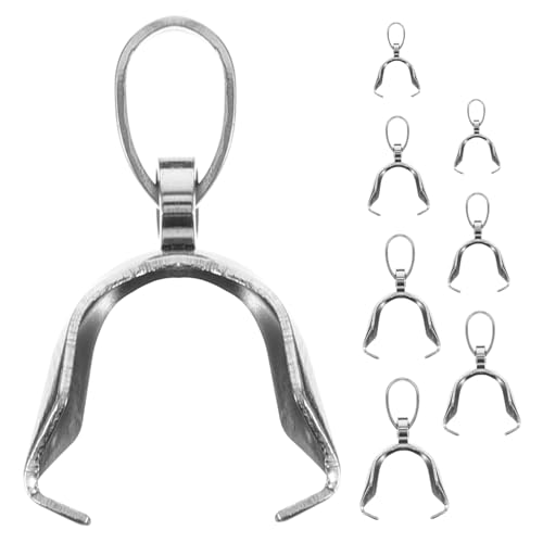 Sewroro 8 Stück Pendantverschluss Hautfreundliche Klappverschlüsse für DIY Schmuck Anhängerverbinder für Armbänder und Einfache Installation Hochwertige Verarbeitung Sewroro 8 Stück Pendantverschluss Hautfreundliche Klappverschlüsse für DIY Schmuck Anhängerverbinder für Armbänder und Einfache Installation Hochwertige Verarbeitung von Sewroro