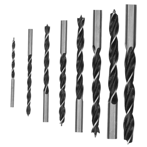 Sewroro 8 Stück Teiliges Bohrer Set aus Rostfreiem Stahl Langlebige und Holzbohrer Hitzebeständig und Verschleißfest Vielseitig für DIY Heimwerkerprojekte von Sewroro
