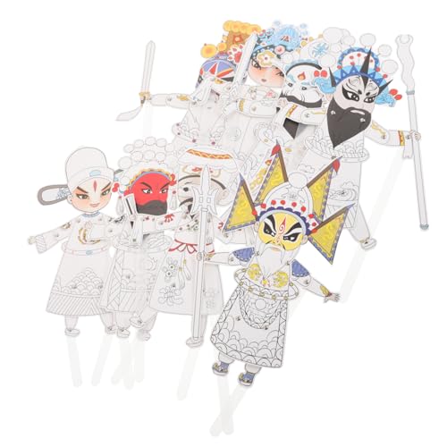 Sewroro 8 Stück Teiliges DIY Set für Chinesische Schattenpuppen Traditionelle Handpuppen für Kulturelle Bildung und Familienaktivitäten Sewroro 8 Stück Teiliges DIY Set für Chinesische Schattenpuppen Traditionelle Handpuppen für Kulturelle Bildung und Familienaktivitäten von Sewroro