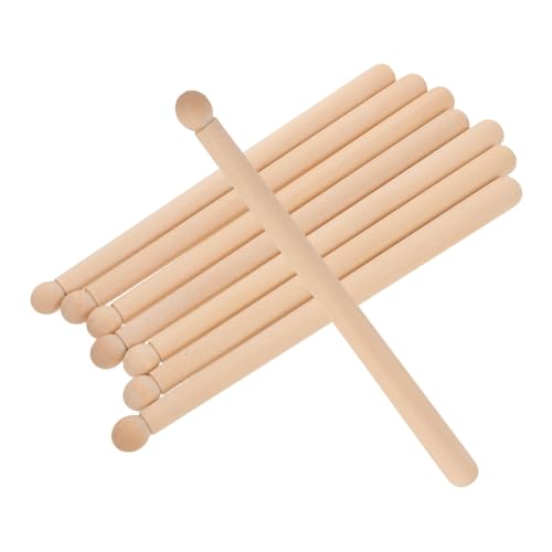 Sewroro 8 Stück Teiliges Drumsticks Massivem Holz Rutschfestes Design für Elektronisches Schlagzeug Marschtrommel und Percussion Übung Ergonomisch für Jungen und Mädchen Geeignet von Sewroro