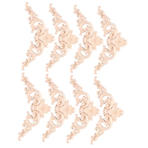 Sewroro 8 Stück Teiliges Holzornamente Möbel Vintage Geschnitzte Eckapplikationen Unbemalte Holzverzierungen Robustes Vielseitig für Möbel Türen Schränke DIY Dekoration Sewroro 8 Stück Teiliges Holzornamente Möbel Vintage Geschnitzte Eckapplikationen Unbemalte Holzverzierungen Robustes Vielseitig für Möbel Türen Schränke DIY Dekoration von Sewroro
