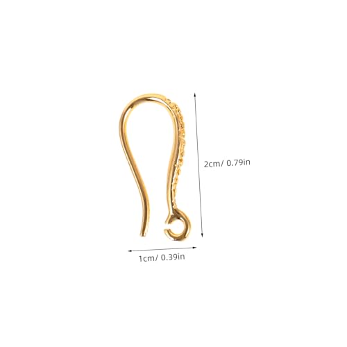 Sewroro 8 Stück Teiliges Ohrhaken Ohrschmuck DIY Leichte Ohrhaken Ohrringstopper Sichere Ohrschmuck zubehör Passend für Hängeohrringe und Bastelbedarf von Sewroro