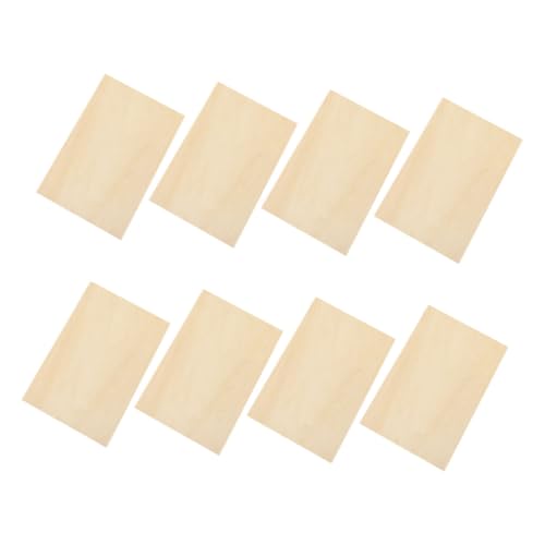 Sewroro 8 Stück Teiliges Rechteckige Balsaholzplatten für Diy Kunstprojekte Malerei Schnitzen und Heimdekoration Natürliches Holz für Kreative Designs von Sewroro