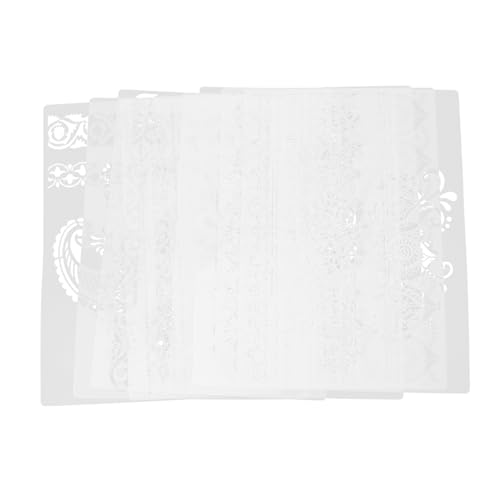 Sewroro 8 Stück Teiliges Vintage Blumen DIY Schablonen für Wandmalerei Scrapbooking und Dekoration Wiederverwendbare Kunststoff Templates für Kreative Projekte und Feierlichkeiten von Sewroro