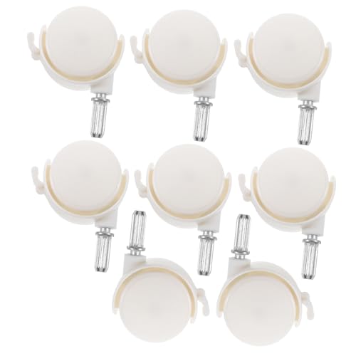 Sewroro 8 Stück Weiße Geräuschlose Mini Räder für Möbelbeine Geräte und Bürostühle für Wohnzimmer Schlafzimmer und Gerade Bremse Sewroro 8 Stück Weiße Geräuschlose Mini Räder für Möbelbeine Geräte und Bürostühle für Wohnzimmer Schlafzimmer und Gerade Bremse von Sewroro