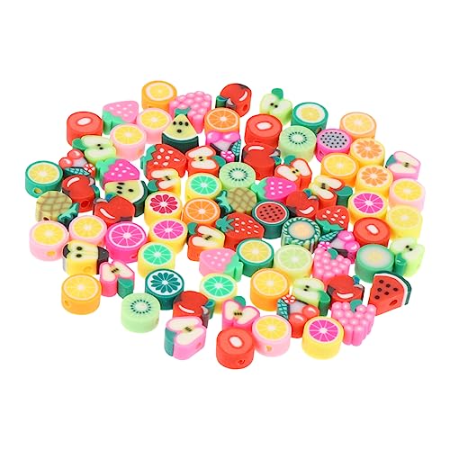 Sewroro 80 Stück Polymerperlen Tour Perlen Edelsteinperlen Set Schmuckherstellungszubehör Tonperlen Anhänger Große Anhänger Nagel Edelsteine Anhänger Für Armbänder Anhänger Für von Sewroro