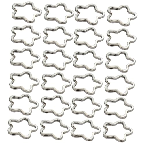Sewroro 80 Stück Teiliges Flache Metall Schlüsselringe in Blütenform für Schlüsselanhänger Zubehör Praktische DIY Schlüsselring Bastelringe für Schlüsselketten Sewroro 80 Stück Teiliges Flache Metall Schlüsselringe in Blütenform für Schlüsselanhänger Zubehör Praktische DIY Schlüsselring Bastelringe für Schlüsselketten von Sewroro