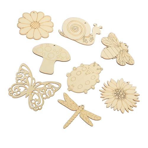 Sewroro 80 Stück Teiliges Frühlings Holzanhänger aus Naturbelassenen Holzstücken DIY Blanko Holzblumen und Insekten Ausschnitte für Basteln Malen Kreative Wohnraumdekoration Sewroro 80 Stück Teiliges Frühlings Holzanhänger aus Naturbelassenen Holzstücken DIY Blanko Holzblumen und Insekten Ausschnitte für Basteln Malen Kreative Wohnraumdekoration von Sewroro
