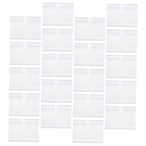 Sewroro 80 Stück Teiliges PVC Preisschildhalter Transparente Etikettenhalter mit Doppelseitigem Haken Robuste Schildhalter für Supermarktregale Einfach zu Befestigen Langlebig und Lesbar Sewroro 80 Stück Teiliges PVC Preisschildhalter Transparente Etikettenhalter mit Doppelseitigem Haken Robuste Schildhalter für Supermarktregale Einfach zu Befestigen Langlebig und Lesbar von Sewroro