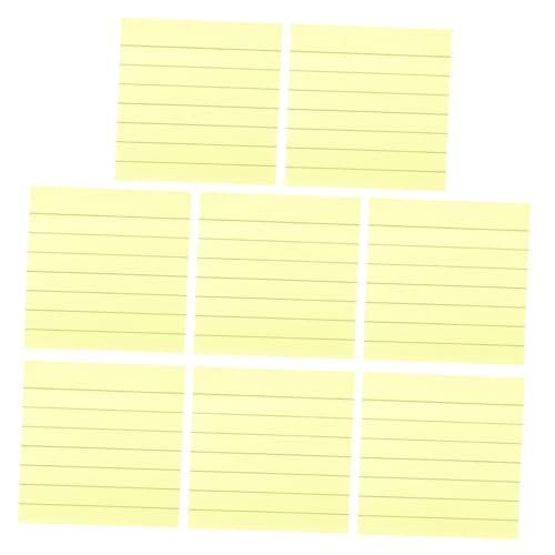 Sewroro 800 Blatt Linierte Haftnotizen Leuchtend Gelbe Selbstklebende Memo Pads Stark Haftend Leicht Tragbar für Büro Schule und Zuhause Praktische Schreibwaren für Notizen und To Do von Sewroro
