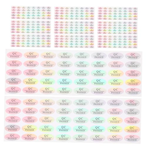 Sewroro 800 Stück Selbstklebende Qc Passed Labels Wasserdichte Qualitätsprüf Etiketten Oval Langlebig und Haftstark für Lager DIY und Produktkontrolle Sewroro 800 Stück Selbstklebende Qc Passed Labels Wasserdichte Qualitätsprüf Etiketten Oval Langlebig und Haftstark für Lager DIY und Produktkontrolle von Sewroro