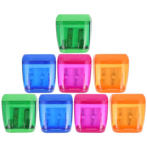 Sewroro 8Stücke Bleistiftschärfer Handheld Bleistiftspitzer aus Material mit Verstellbarer Spitzenstärke für Schule und Büro von Sewroro