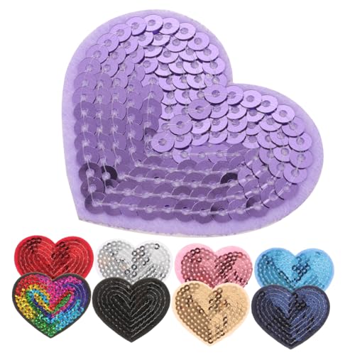 Sewroro 9 Stück Teiliges Selbstklebende Pailletten Herz Patches DIY Bügeleisen Patches für Kleidung Jeans und Jacken Kreative Applikationen für Bastelprojekte und Reparaturen Sewroro 9 Stück Teiliges Selbstklebende Pailletten Herz Patches DIY Bügeleisen Patches für Kleidung Jeans und Jacken Kreative Applikationen für Bastelprojekte und Reparaturen von Sewroro