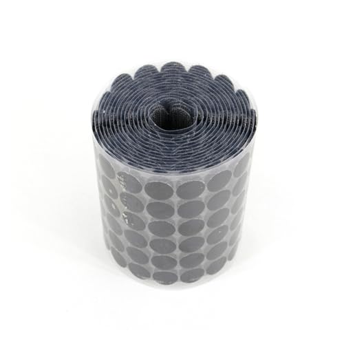 Sewroro 900 Stück Runde Selbstklebende Klettband Punkte Schwarz Abnehmbare Montagebänder Stark Haftende Haken Flauschband Dots für Heim Büro Schule und Bastelprojekte von Sewroro