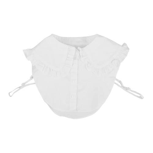 Sewroro Abnehmbarer Damen Fake Collar aus Baumwolle Rundhalsiger Spitzen hemdkragen mit Wellenkante Eleganter Langlebiger Blusenkragen für Vielseitige Kombinationen Robust und Sewroro Abnehmbarer Damen Fake Collar aus Baumwolle Rundhalsiger Spitzen hemdkragen mit Wellenkante Eleganter Langlebiger Blusenkragen für Vielseitige Kombinationen Robust und von Sewroro
