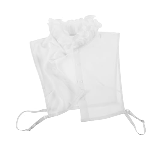 Sewroro Abnehmbarer Damen Hemdkragen mit Rüschen Eleganter Falscher Kragen Atmungsaktivem Material für Business Alltag und Besondere Anlässe Weiß Sewroro Abnehmbarer Damen Hemdkragen mit Rüschen Eleganter Falscher Kragen Atmungsaktivem Material für Business Alltag und Besondere Anlässe Weiß von Sewroro