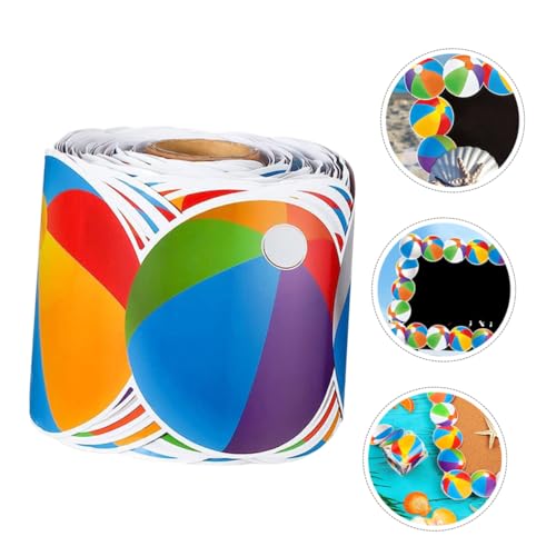 Sewroro Abreißbarer Bulletin Board Border Sticker Strapazierfähiges Reißfestes Anpassbares Randpapier mit Buntem Strandball Vielseitig für Pinnwände Tafeln Whiteboards Klassenzimmer und Sewroro Abreißbarer Bulletin Board Border Sticker Strapazierfähiges Reißfestes Anpassbares Randpapier mit Buntem Strandball Vielseitig für Pinnwände Tafeln Whiteboards Klassenzimmer und von Sewroro