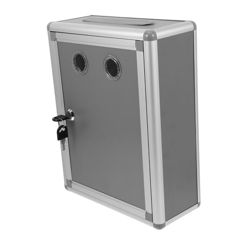 Sewroro Abschließbare Wandbriefkasten aus Aluminiumlegierung mit Schlitz Multifunktionale Vorschlags Abstimmungsbox für Büro Schule Geeignet zur Sicheren Aufbewahrung von Briefen und Sewroro Abschließbare Wandbriefkasten aus Aluminiumlegierung mit Schlitz Multifunktionale Vorschlags Abstimmungsbox für Büro Schule Geeignet zur Sicheren Aufbewahrung von Briefen und von Sewroro