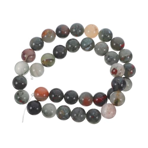 Sewroro Afrikanische Blutstein Spacer Perlen Runde Lose Perlen für Diy Schmuckherstellung Armbänder und ca Langlebig und von Sewroro