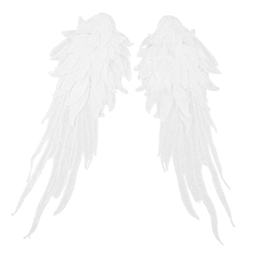 Sewroro Angel Wing Aufnäher Weiß Stickerei Applikation für Kleidung DIY Mehrlagige Spitzenflügel Patches Filigrane Engelsflügel für Textil Einfach Anzubringen Vielseitig für Sewroro Angel Wing Aufnäher Weiß Stickerei Applikation für Kleidung DIY Mehrlagige Spitzenflügel Patches Filigrane Engelsflügel für Textil Einfach Anzubringen Vielseitig für von Sewroro