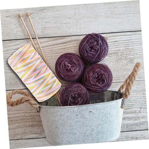 Sewroro Atmungsaktives Häkelgarn aus Polyester Vielseitiges Flexibles Diy Garn für Bekleidung Accessoires und Kinderdecken Hautfreundlich Langlebig und Einfach zu Verarbeiten von Sewroro