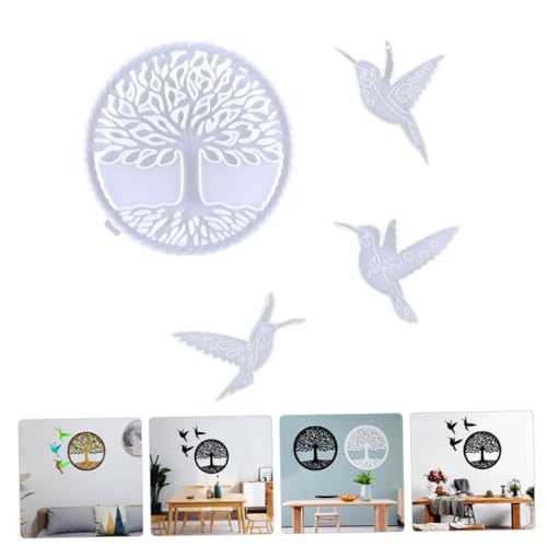 Sewroro Baum Des Lebens Epoxidharz Silikonform DIY Wanddekoration Anhänger Gießform Handgefertigt Kreative Bastelkunst Schmuckherstellung Zubehör von Sewroro