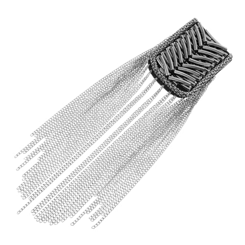 Sewroro Beaded Schulterepauletten mit Quaste und Strass Vintage Schulterabzeichen Modisches Accessoire für Formelle Anlässe für Anzüge und Kostüme Sewroro Beaded Schulterepauletten mit Quaste und Strass Vintage Schulterabzeichen Modisches Accessoire für Formelle Anlässe für Anzüge und Kostüme von Sewroro