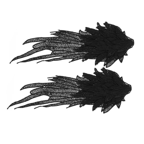 Sewroro Bestickte Engelsflügel Applikationen Schwarze DIY Kleidungsflicken Dekorative Flügelmotive zum Aufnähen für Jacken Vielseitige Stoffverzierung Individuelles Mode Accessoire Sewroro Bestickte Engelsflügel Applikationen Schwarze DIY Kleidungsflicken Dekorative Flügelmotive zum Aufnähen für Jacken Vielseitige Stoffverzierung Individuelles Mode Accessoire von Sewroro