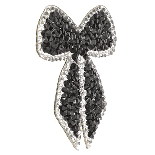 Sewroro Bügeleisen Patch Bowknot Strass Applique Dekorative Kleidungsstück Applikation für Jeans Taschen und Rucksäcke Hochwertiges Langlebiges Material von Sewroro