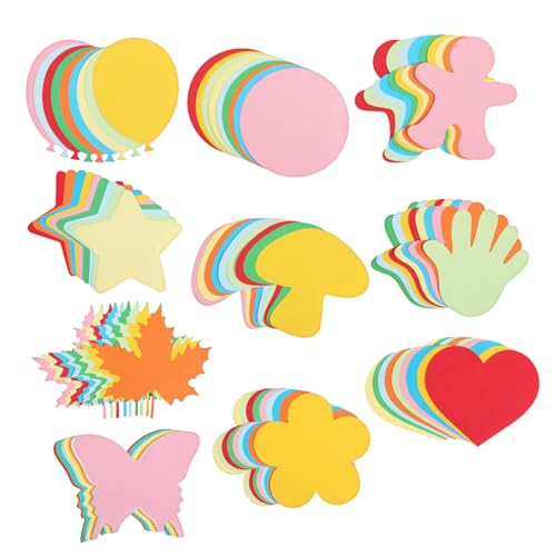 Sewroro Bunte Papier Dekorationen Blumenform für Klassenzimmer Handgeschnittene Bastelideen für Kreative Wandgestaltung Vielfältige Designs für Lehrer von Sewroro