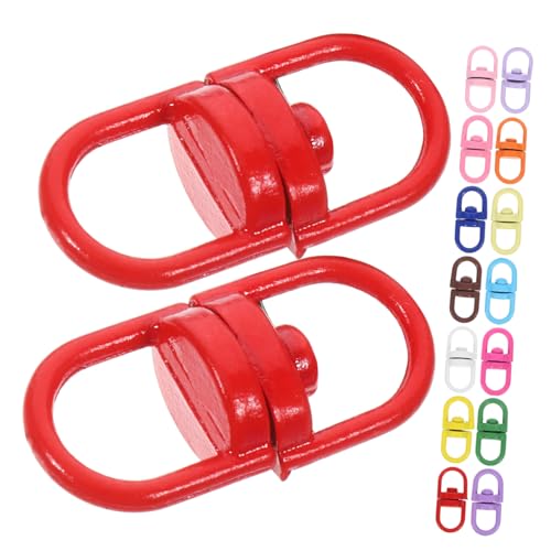 Sewroro Bunte mit Drehverschluss Langlebige Zinklegierung Karabiner schlüsselringe für Herren DIY Taschen Zubehör Vielseitige Verbindung und Befestigung von Sewroro