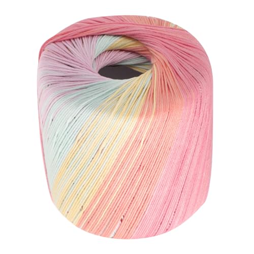 Sewroro Buntes Häkelgarn aus Atmungsaktivem Material Langlebiges Strickgarn für DIY Handarbeiten Weiches Garn für Haushalt zum Stricken von Schals Körben und Accessoires von Sewroro