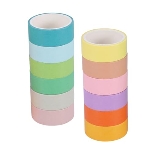 Sewroro Chic Washi Papier Klebeband Candy Farben Groß Originelles Geschenkverpackung Tape Fotoalbum Dekoration Basteln Scrapbooking von Sewroro