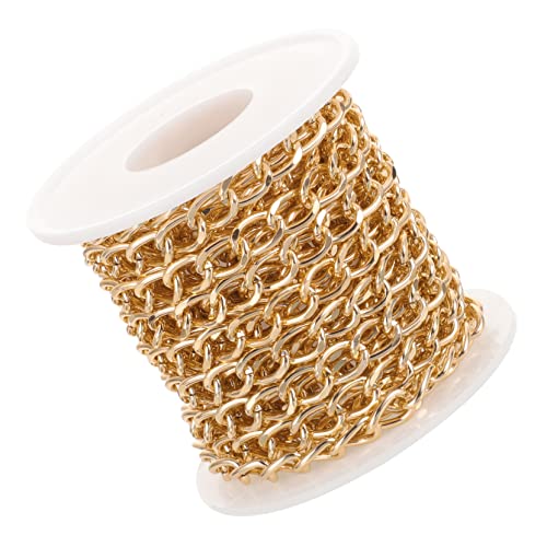 Sewroro DIY Metallkette für Schmuckherstellung Goldene Kette für Handgemachte Accessoires Robust und Langlebig für Bastelprojekte und Kreative Ideen von Sewroro