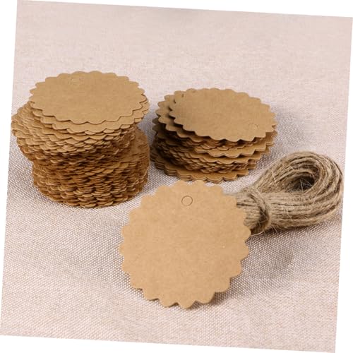 Sewroro DIY Retro Geschenkanhänger aus Kraftpapier Runde Anhänger mit Spitzenkante Natürlichem Juteseil Praktische Etiketten für Geschenke Dekoration und Botschaften Sewroro DIY Retro Geschenkanhänger aus Kraftpapier Runde Anhänger mit Spitzenkante Natürlichem Juteseil Praktische Etiketten für Geschenke Dekoration und Botschaften von Sewroro