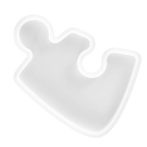 Sewroro DIY Silikon Untersetzer Form Jigsaw Puzzle Epoxidharz Gießform für Individuelle Harz Coaster Herstellung Glatt Praktisch für Kreative Dekoration und Geschenkideen von Sewroro